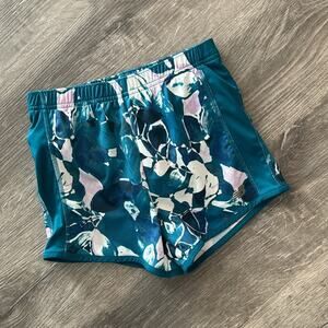 New Balance Teal White Purple Athletic Running Shorts Size Medium 10/12
